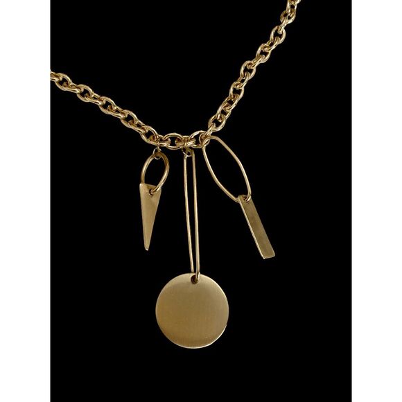 Marlyn Schiff Geometric Necklace Gold - Picture 3 of 6